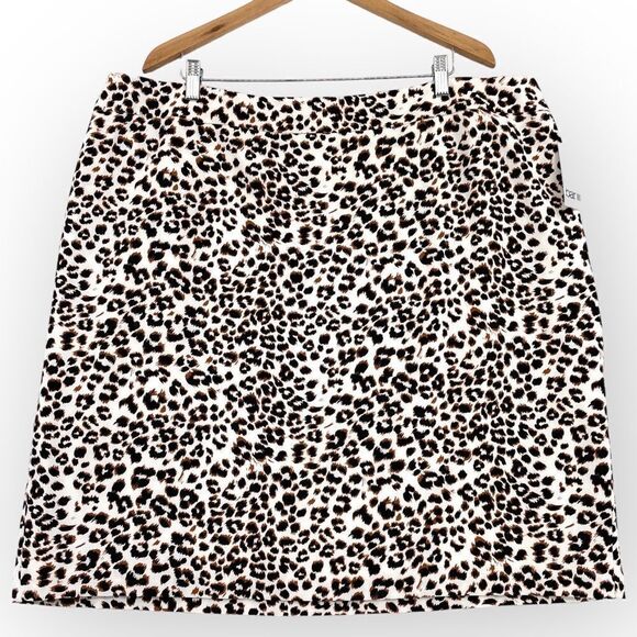 Bar III Cheetah Print Skirt NWT 3X